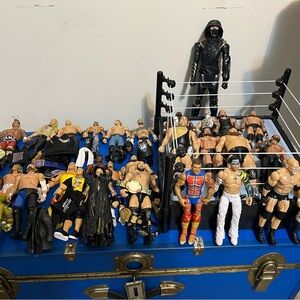 Wrestlers action figures
